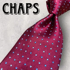 Chaps チャップス ドット柄 水玉柄 ネクタイ ボルドーのサムネイル