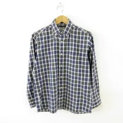 エレメントオブ シンプルライフ element of SIMPLE LIFE チェックシャツ 長袖 黒 紫 S *A758 