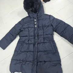 ネイビー ロング ダウン