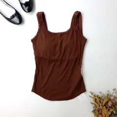 ◯新品 EMILY WEEK エミリーウィーク as you are カップ付き ブラタンクトップ リブ 002 ブラウン 茶 (103Y＋8400)26H
