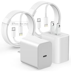 symoode iPhone 充電器 純正 20W PD 急速 [2個セット/Apple MFi・PSE認定] USB C - Lightning ケーブル 2m付き Type C スマホ 電源アダプター タイプC アイフォン充電器