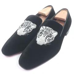 【ドンドン見直し】未使用品□Christian Louboutin クリスチャンルブタン Dandelion スウェードレザー ヒョウ ローファー 40 イタリア製 ドンドン見直し】未使用品□Christian Louboutin クリスチャンルブタン