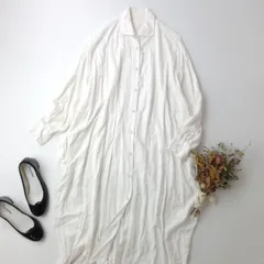 patterntorso パターントルソ アンティカ オーバー シャツワンピース ロング 羽織 白 ホワイト (103Y＋8401)26H☆