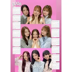 NiziU ニジュー 2026 ポスター カレンダー 丸めてお送り A3サイズ 30×42cm 韓流 グッズ fx115-62