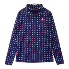 サイズ：S LE COQ GOLF ルコックゴルフ  ハイネック 長袖Tシャツ 総柄 ネイビー系 [240101575562] ゴルフウェア レディース ストスト