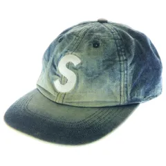 SUPREME (シュプリーム) 25SS Cordura Denim S Logo 6-Panel Bleached Indigo コーデュラデニム Sロゴ6パネルキャップ インディゴ