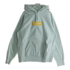SUPREME (シュプリーム) 17AW Box Logo Hooded Sweatshirt ボックスロゴ プルオーバースウェットパーカー フーディー アイスブルー