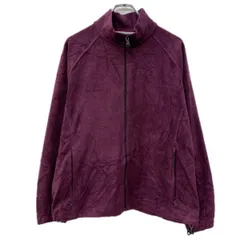 Columbia フリースジャケット XL パープル コロンビア ジップアップ 刺繍ワンポイント ドローコード フリース アウトドア 秋物 a712-5012