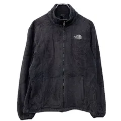 THE NORTH FACE フリースジャケット M ブラック ザノースフェイス ジップアップ 刺繍ワンポイント アウトドア ドローコード 秋物 a712-5024