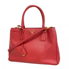 プラダ(Prada) プラダ ハンドバッグ サフィアーノ レザー レッド  2wayバッグレディース