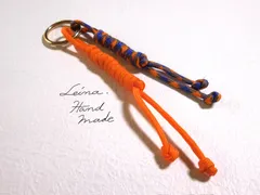 パラコードチャーム♡ハンドメイド♡オレンジアクセサリー