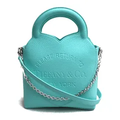 TIFFANY&Co. ティファニー リターン トゥ ティファニー 2Wayショルダーバッグ グリーン レディース 中古 美品のサムネイル