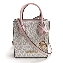 Michael Kors マイケルコース ミニ トート 2Wayショルダーバッグ ピンク ホワイト 35T1GM9C0I レディース 中古 美品