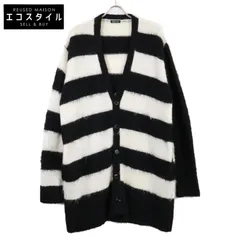 UNDERCOVER アンダーカバー 21AW UI2A4902 ブラック×ホワイト ボーダー モヘア カーディガン 5