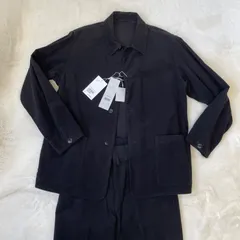 コモリ モールスキン ジャケット パンツ セットアップ  U03-01004 U03-03004 ブラック サイズ2 綿100%