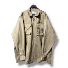 TTTMSW ティーモダンストリートウエア 18AW-SH-003 ジップアップ シャツジャケット 上着 アウター 長袖 オーバーサイズ ビッグシルエット メンズ サイズL　ベージュ マルイ北千住店 43 No.久953Yのサムネイル