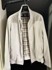 バーバリー 90s ヴィンテージ ハリントンジャケット ブルゾン バックプリント 刺繍