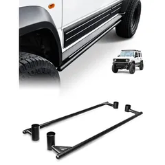 【在庫セール】AMWMORV スズキ SUZUKI ジムニーノマド JC74W D5 5ドア サイドステップバー 踏み台 ジムニ- JC74W サイドステップ ジムニー アクセサリー 防錆 乗り降り便利 左右セット ジムニー鉄の素材 ジムニー 1