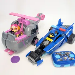 パウ・パトロール パウっと変形!フライングビークル スカイ マイティポリスカー 動作難 現状品