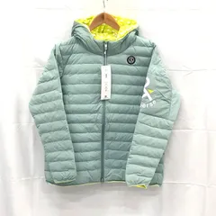 【新品タグ付き!】アンパスィ｜レディース｜ＬＬサイズ｜中綿フーディーブルゾン｜グリーン系｜古着ゴルフウェア