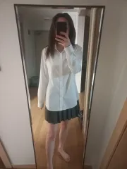 (セット)テニススカート+オーバーサイズYシャツ