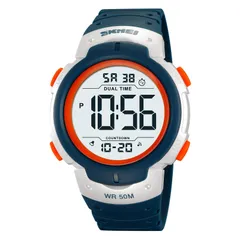 Datirzyx(ダティアシー)大文字表示 デジタル腕時計 見やすい メンズ 防水うで時計 デジタルウォッチ スポーツウォッチ ランニング ストップウォッチ タイマー アラーム ダブルタイム 時報機能 日本語説明書付 (レイクブルー)