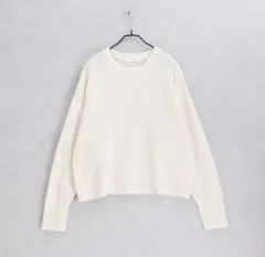 Samansa Mos2 blue アイボリー ニット