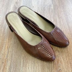 CELINE ワインレッド レザー ミュール - メルカリ