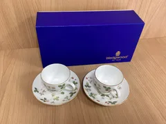 I737 ウェッジウッド ワイルドストロベリー　カップ&ソーサー　2客セット
