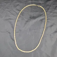 [IM] Cosmo Gold　ロープツイストチェーン　ネックレス　金色　長さ77cm　重さ59ｇ　現状品　アクセサリー　コスモゴールドのサムネイル