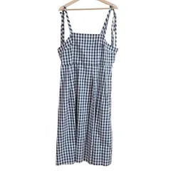 Rose Tiara(ローズティアラ) ワンピース サイズ42 L レディース 黒×白 チェック柄