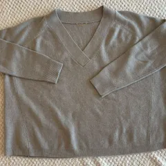 Deuxieme Classe ミドルゲージ Vネックプルオーバー ウール×カシミヤ 美品 クリーニング済