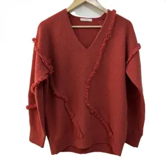 EPOCA(エポカ) 長袖セーター サイズ40 M レディース - レッド Vネック