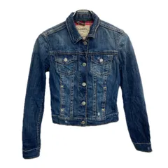 AEROPOSTALE デニムジャケット S ブルー エアロポステール アメカジ デニム 前ボタン 短丈 胸ポケット 薄手アウター 春物 a712-5077