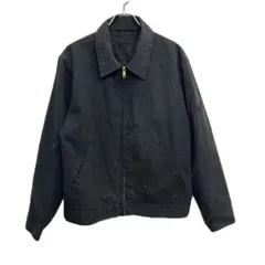 Dickies ワークジャケット L ブラック ディッキーズ ジップアップ ワーク 無地 キルティング ブルゾン 厚手アウター 秋冬物 a712-5080