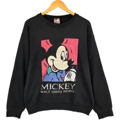 古着 90年代 ディズニー DISNEY MICKEY MOUSE ミッキーマウス キャラクタースウェットシャツ トレーナー USA製 メンズM相当/eaa596814