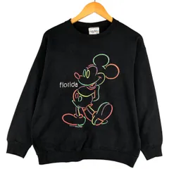 古着 ベルバシーン Velva Sheen MICKEY MOUSE ミッキーマウス キャラクタースウェットシャツ トレーナー USA製 メンズL相当/eaa596816