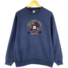古着 90年代 ディズニー DISNEY MICKEY MOUSE ミッキーマウス 花柄 キャラクタースウェットシャツ トレーナー USA製/eaa596817
