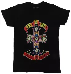 【中古】Tシャツ GUNS N’ ROSES(ガンズ・アンド・ローゼズ) Tシャツ(スカルクロス) ブラック Sサイズ 「APPETITE FOR DESTRUCTION」