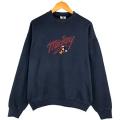 古着 90年代 ディズニー Disney MICKEY MOUSE ミッキーマウス キャラクタースウェットシャツ トレーナー USA製 メンズL相当/eaa596813