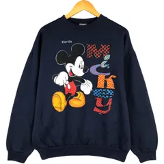古着 90年代 タルテックス TULTEX MICKEY MOUSE ミッキーマウス キャラクタースウェットシャツ トレーナー USA製 メンズL相当/eaa596822