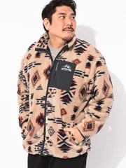 OUTDOOR PRODUCTS (アウトドアプロダクツ) ボアフリース 裏メッシュ 総柄 フルジップジャケットのサムネイル