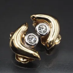 J551 Grosse グロッセ イヤリング ダイヤモンド風 ゴールド デザイン コスチュームジュエリー