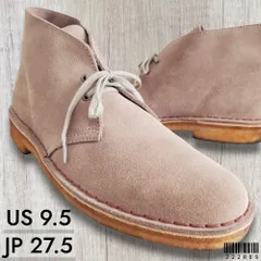 CLARKS ORIGINALS クラークス■良品 2016年 ベトナム製 31695 DESERT BOOT デザートブーツ 27.5cm US9.5 サンド 本革 スエード ワラビー ハイカット チャッカブーツ