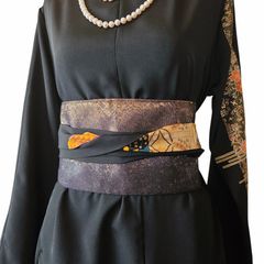 ❦Kaena❦ 着物リメイク ボレロ ショートジャケット 羽織り 黒留袖