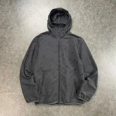 adidas originals AOP Windbreaker アディダス オリジナルス ウィンドブレーカー マウンテンパーカ ジップアップ ナイロンジャケット 総ロゴ 総柄 ロゴプリント ブラック AWV002