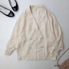 新品未使用タグ付Dignite collierメッシュジャケット　アイボリー 2025年最新】dignite collier メッシュジャケットの人気アイテム