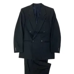 51Ⅼ2 VERSACE CLASSIC ヴェルサーチ クラシック ダブルブレスト スーツセットアップ 総柄 46 ブラック メンズu02tのサムネイル