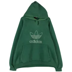 古着 90年代 アディダス adidas トレフォイルロゴ スウェットプルオーバーパーカー USA製 メンズXL相当 ヴィンテージ/eaa602597