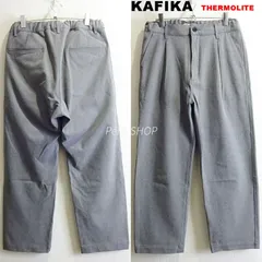 KAFIKA　カフィカ　サーモライト ラウンジワイドパンツ　メンズ M　ストレッチ　グレー　日本製　kfk132のサムネイル